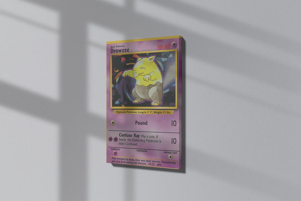 GeekCultcha Pokémon Drowzee Premium Canvas Print