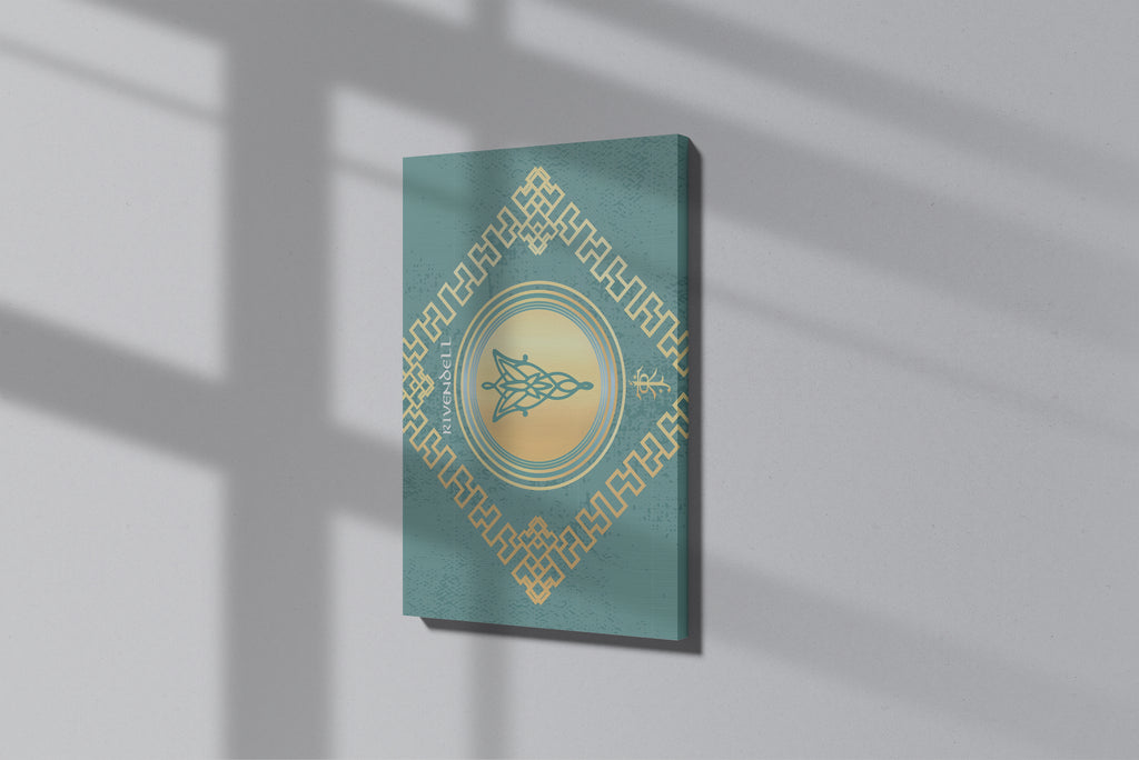 GeekCultcha Rivendell Themed Premium Canvas Painting