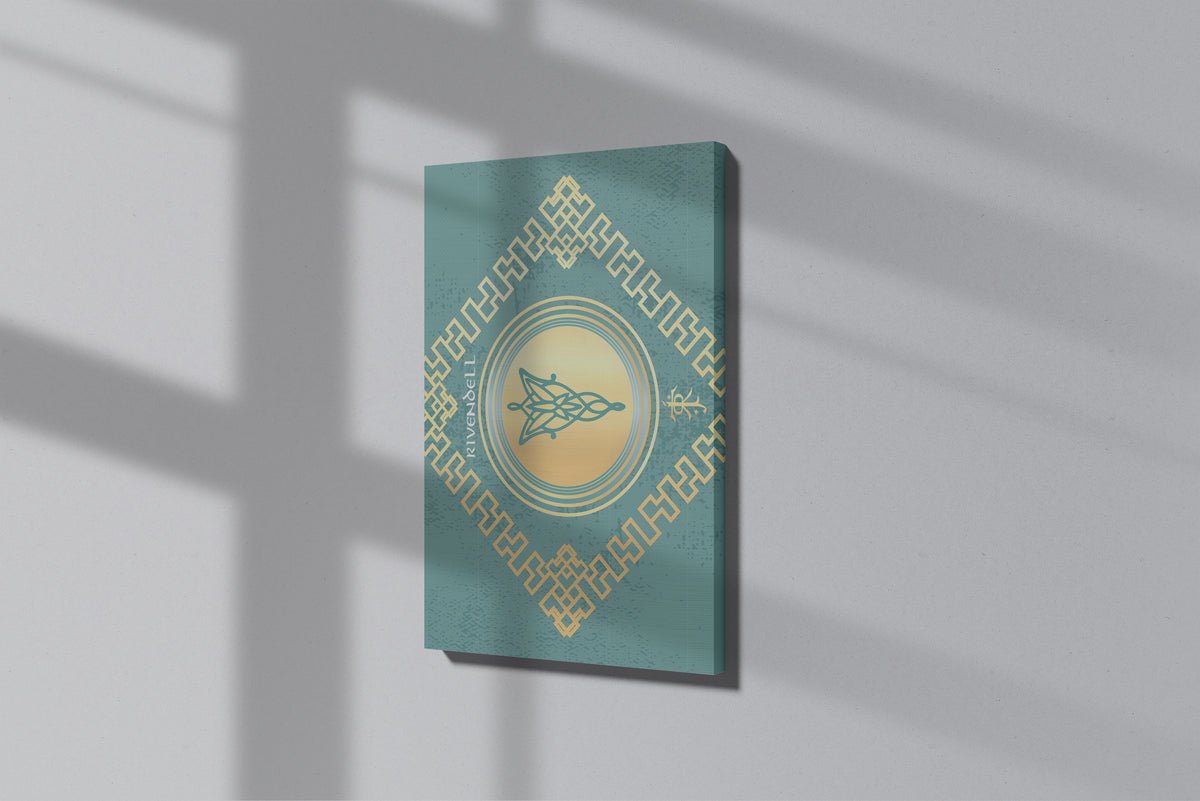 GeekCultcha Rivendell Themed Premium Canvas Painting