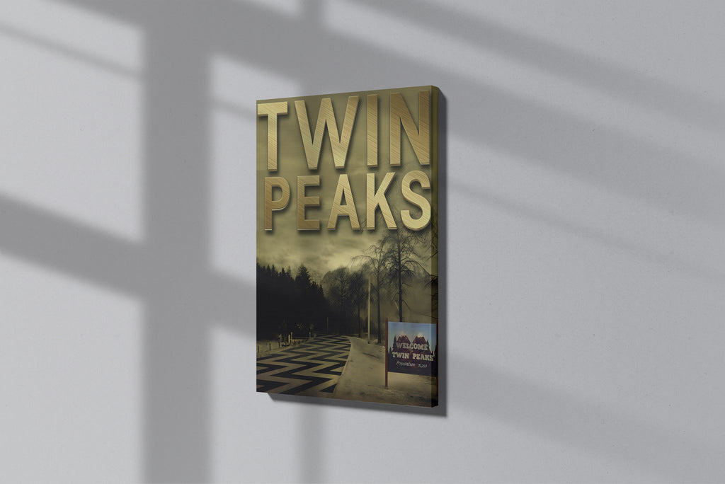GeekCultcha Twin Peaks Theme Premium Canvas Print