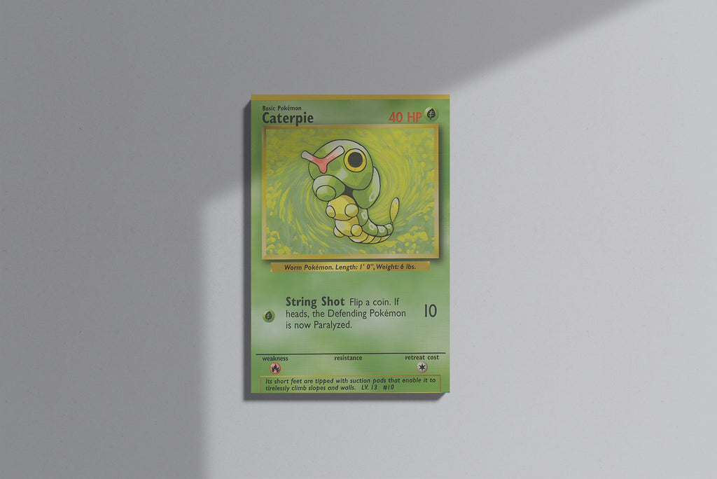GeekCultcha Pokémon Caterpie Premium Canvas Print