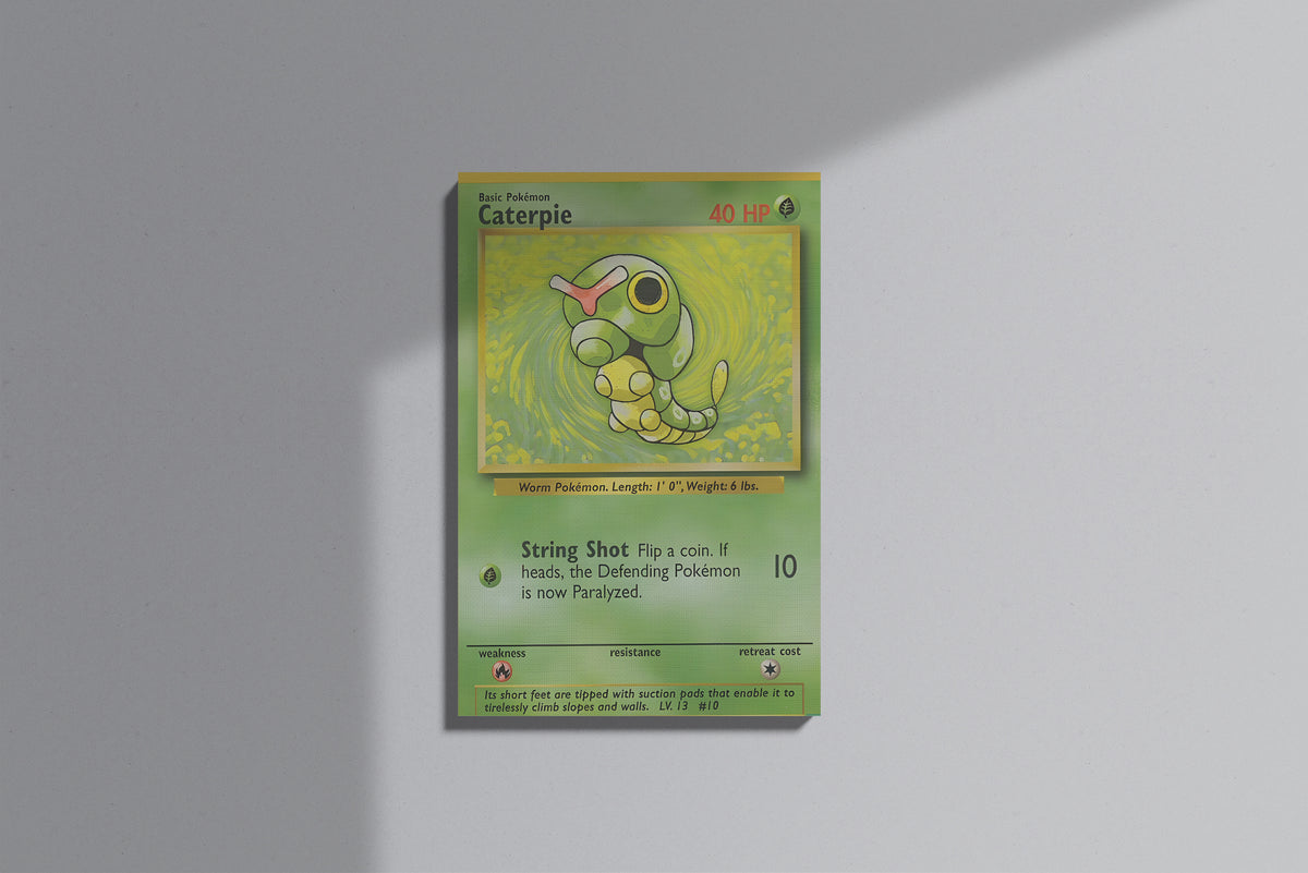 GeekCultcha Pokémon Caterpie Premium Canvas Print