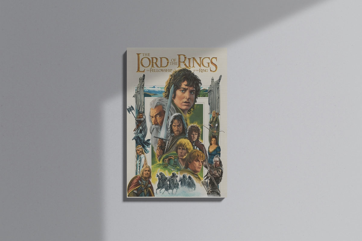 GeekCultcha The Lord of the Rings Fellowship of the Ring Premium Canvas Print