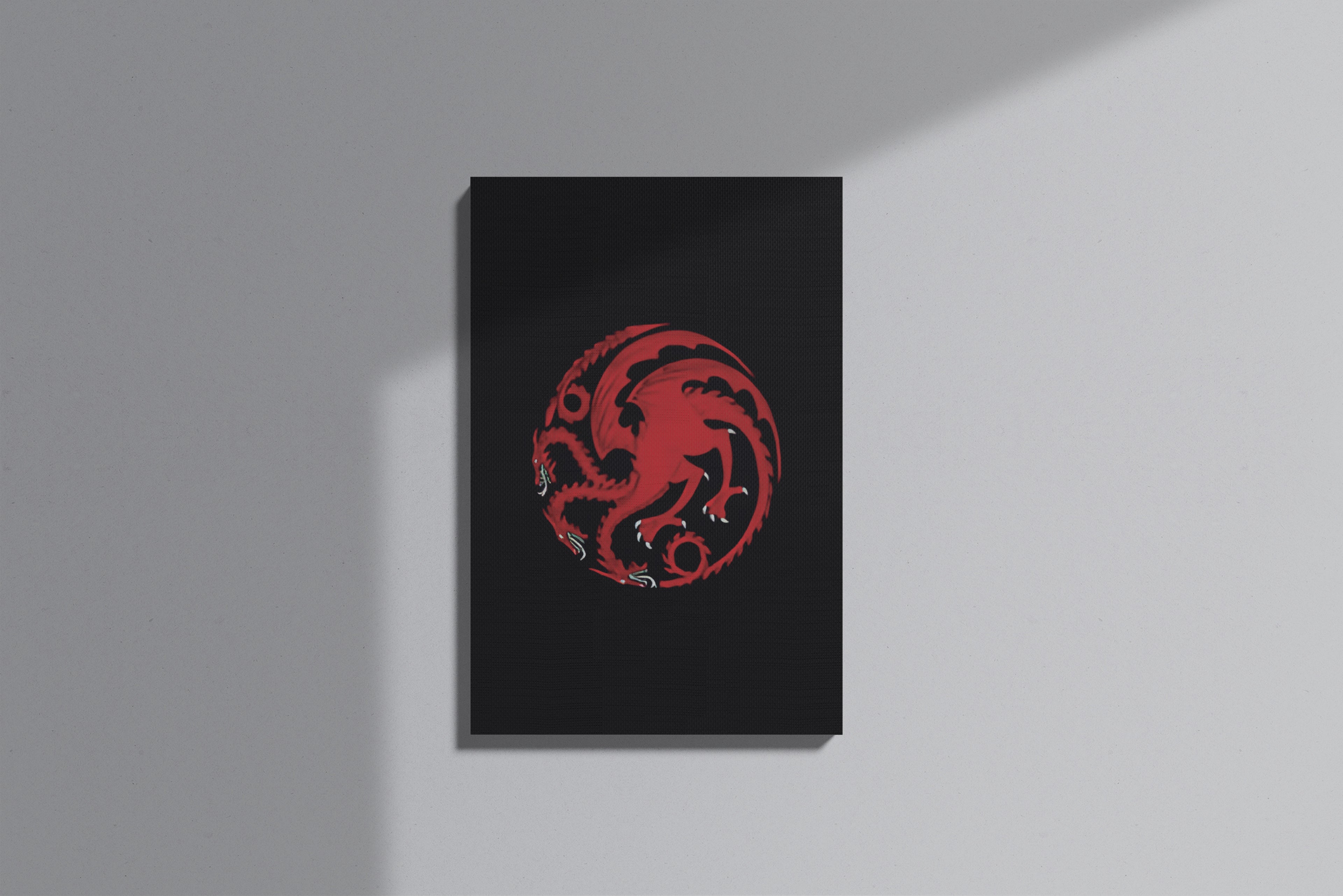 GeekCultcha Game of Thrones Targaryen Themed Premium Canvas Print