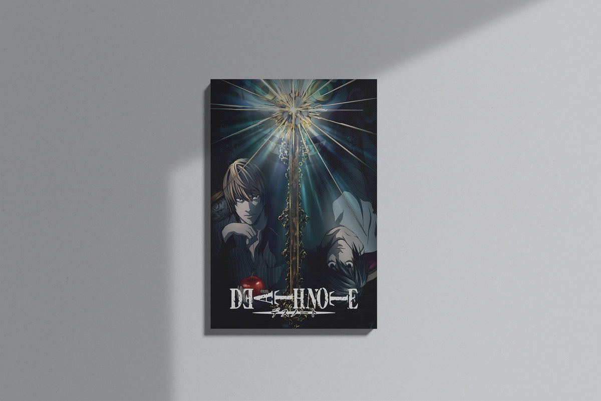 GeekCultcha Death Note L and Light Premium Canvas Print