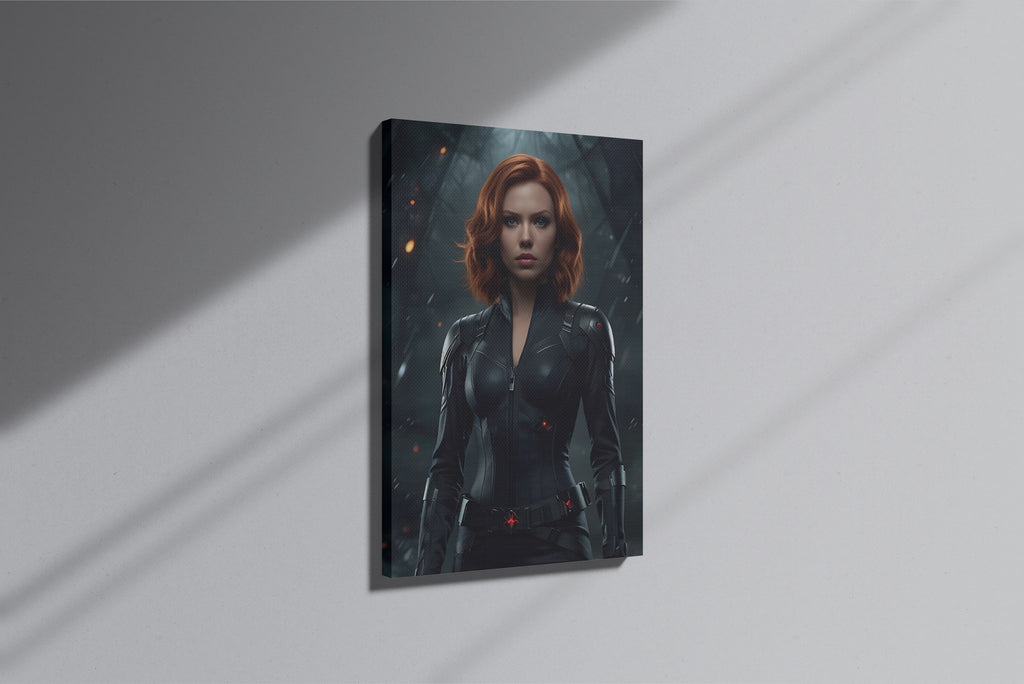 GeekCultcha Marvel Black Widow Premium Canvas Print