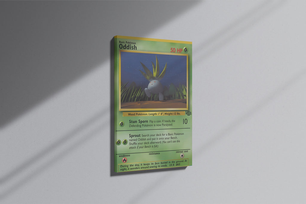 GeekCultcha Pokémon Oddish Premium Canvas Print