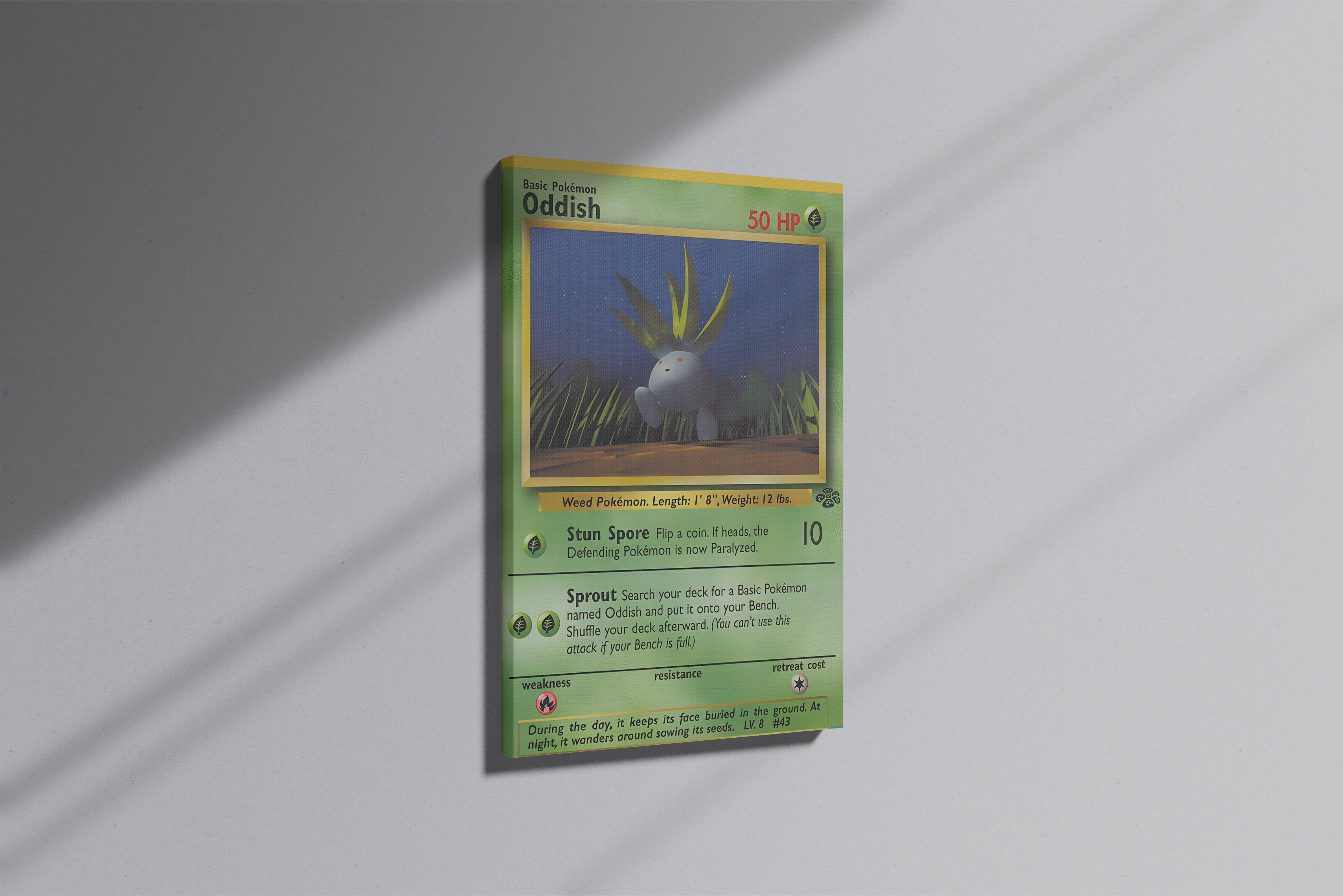GeekCultcha Pokémon Oddish Premium Canvas Print