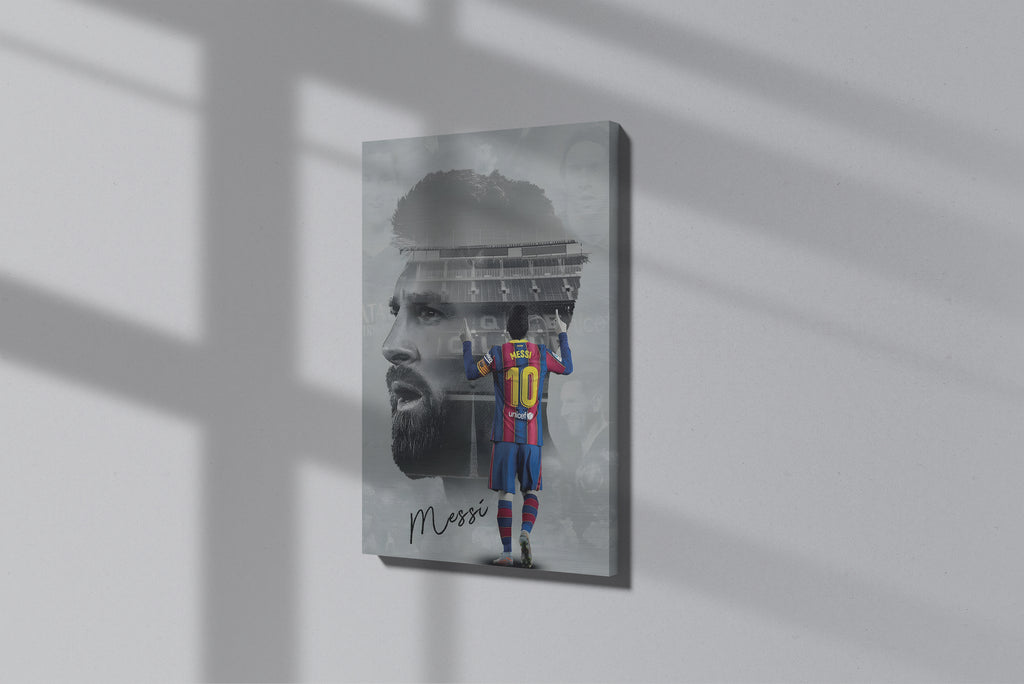 GeekCultcha Messi Football Legend Premium Canvas Painting