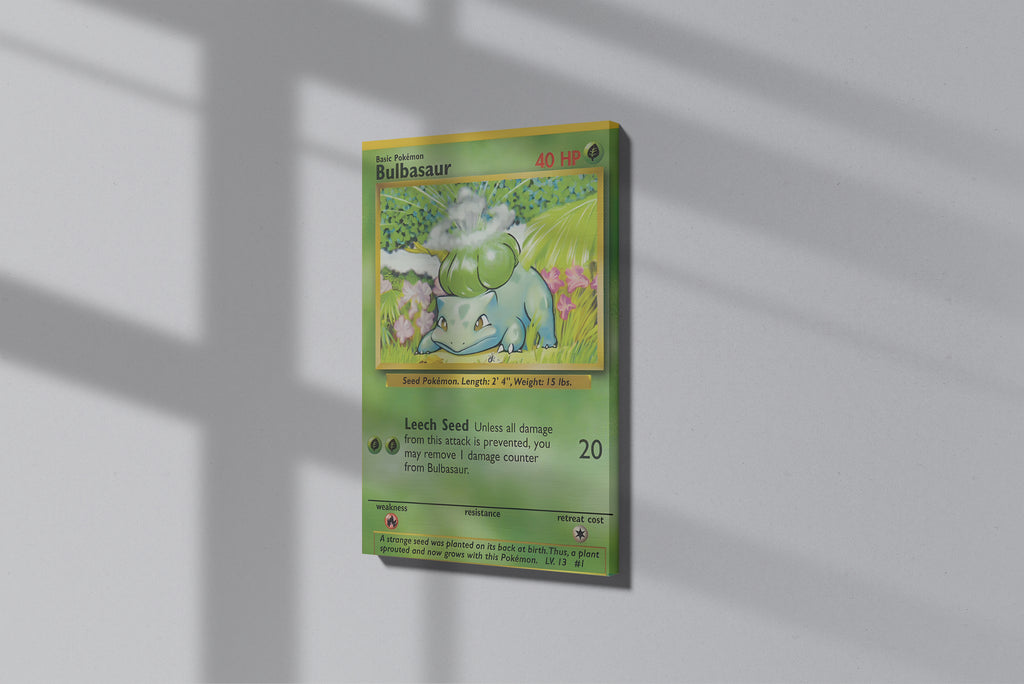 GeekCultcha Pokémon Bulbasaur Premium Canvas Print