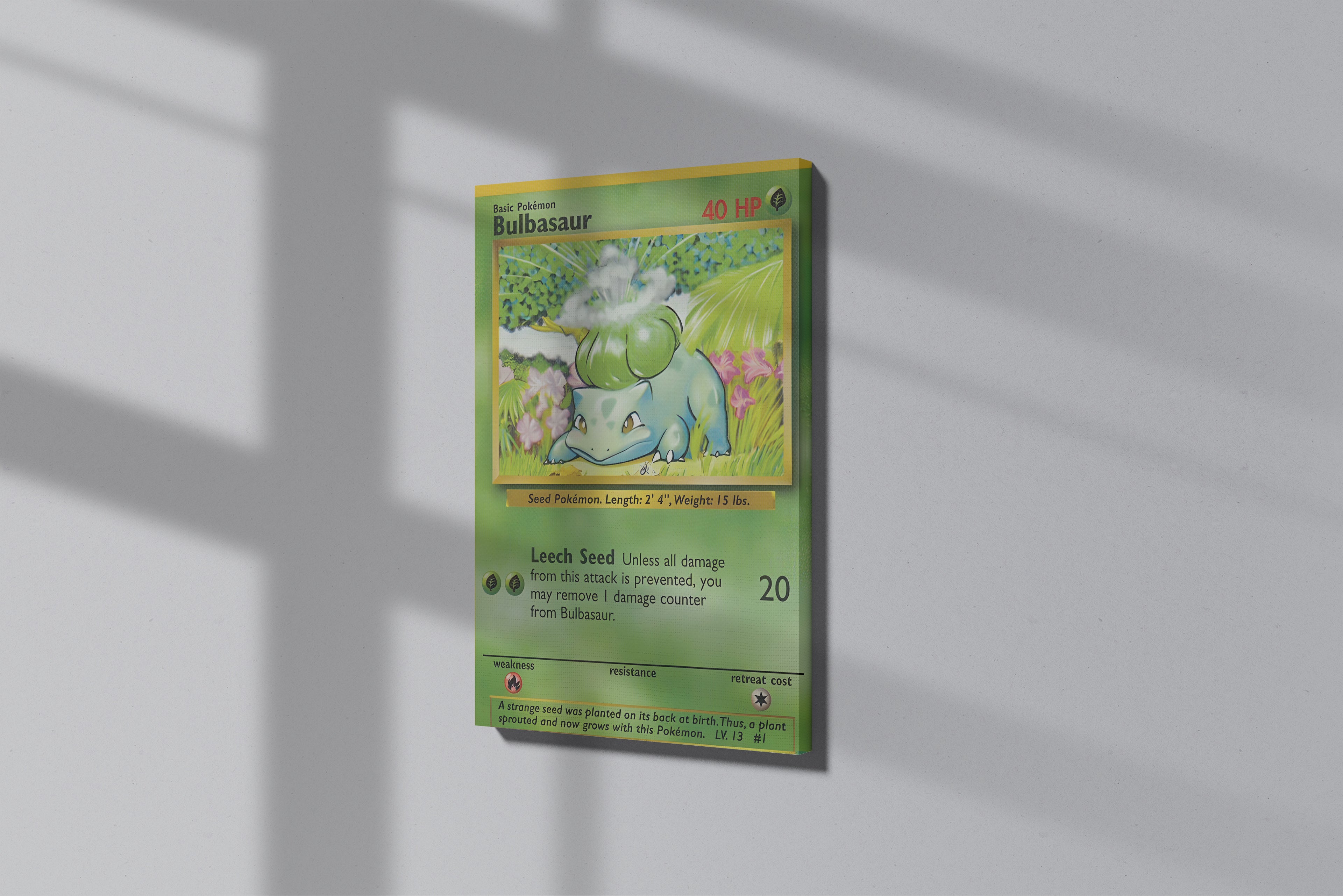 GeekCultcha Pokémon Bulbasaur Premium Canvas Print