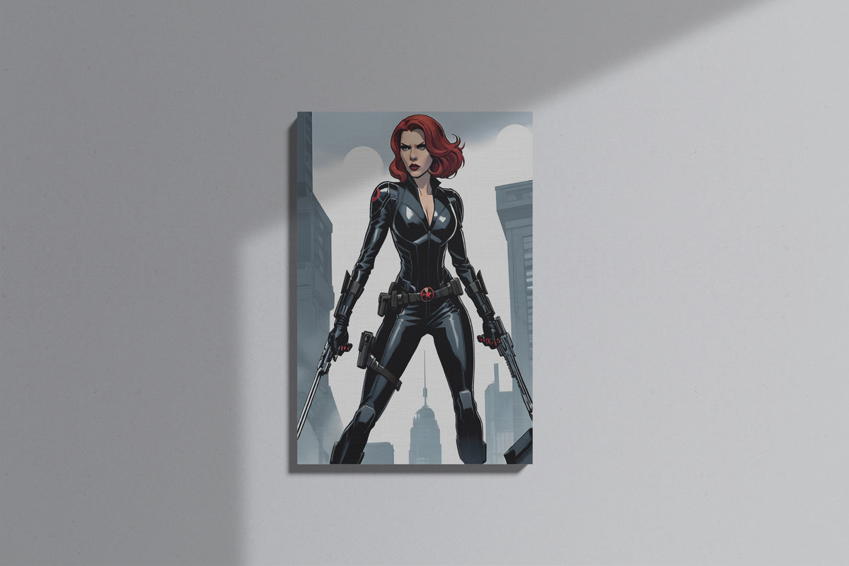 GeekCultcha Marvel Black Widow Premium Canvas Print