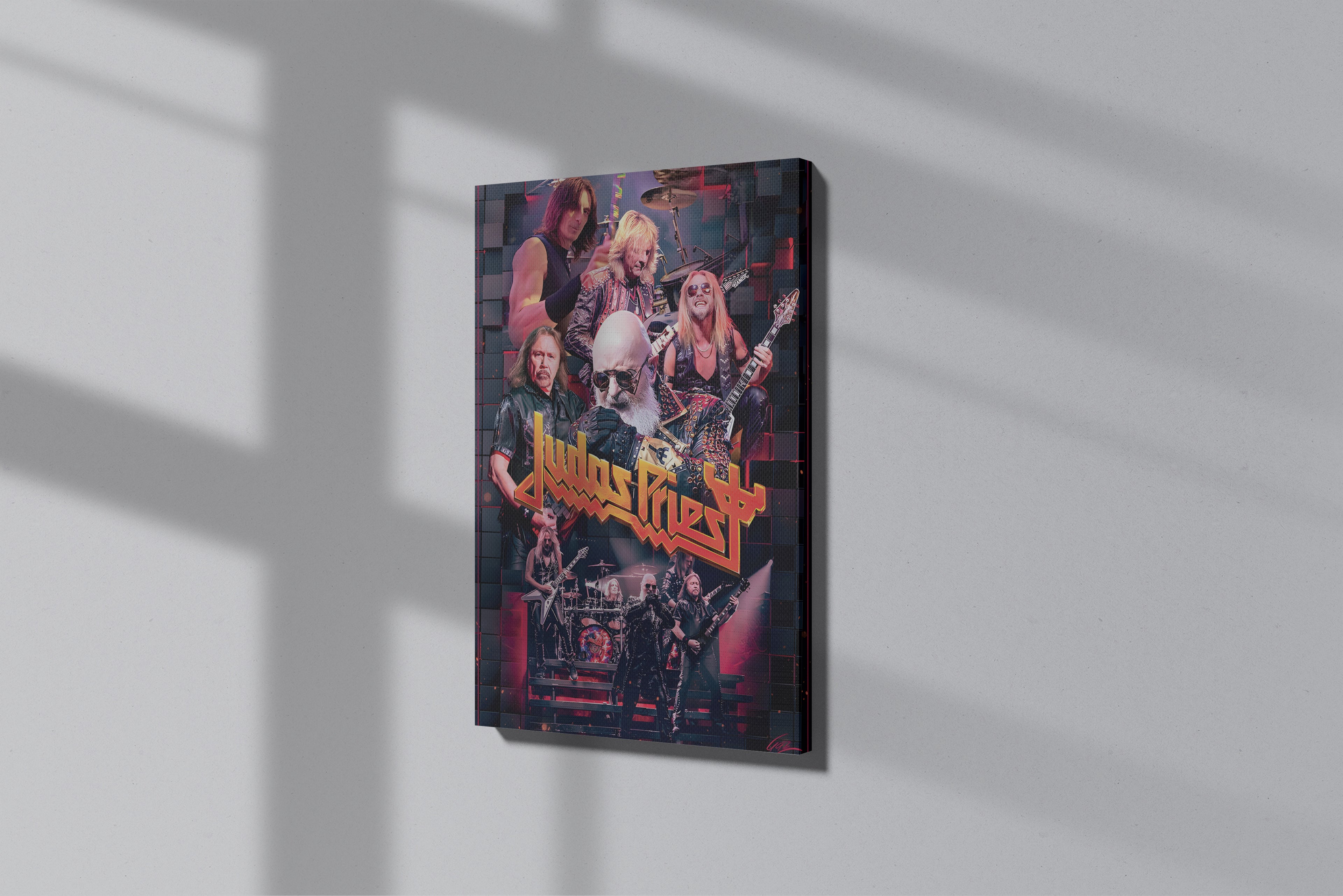 GeekCultcha Judas Priest Metal Band Premium Canvas Print