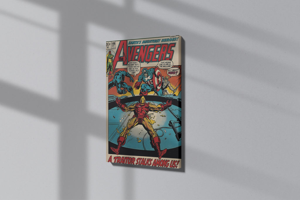 GeekCultcha Marvel Avengers Classic Comic Book Premium Canvas Painting