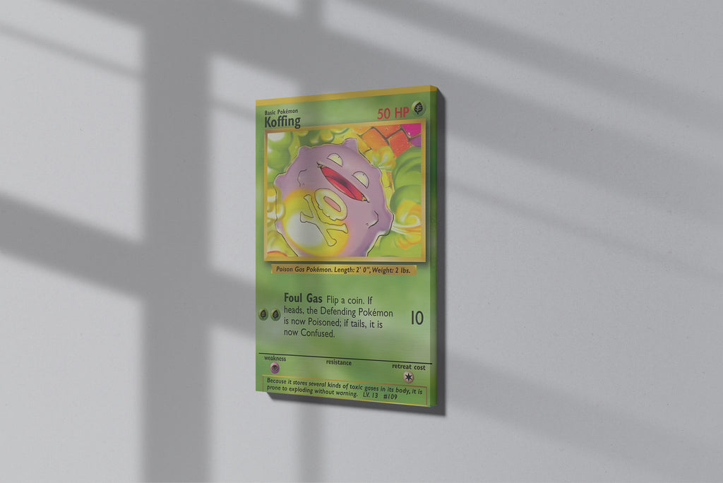 GeekCultcha Pokémon Koffing Premium Canvas Print
