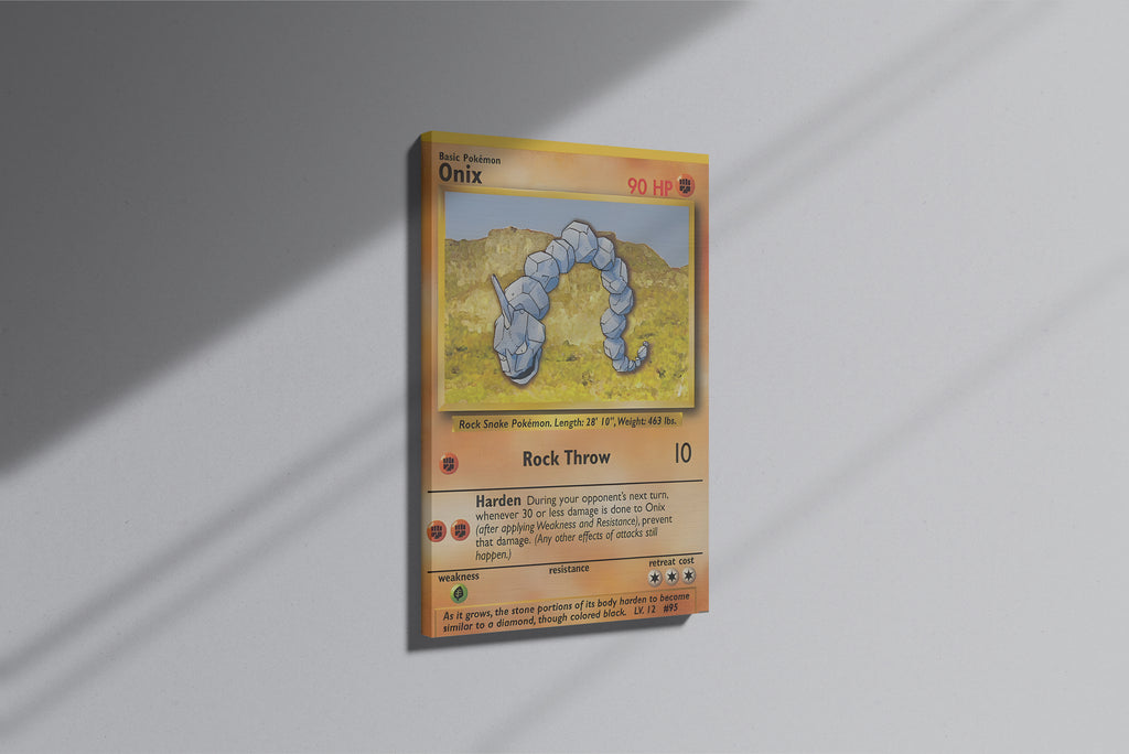 GeekCultcha Pokémon Onix Premium Canvas Print