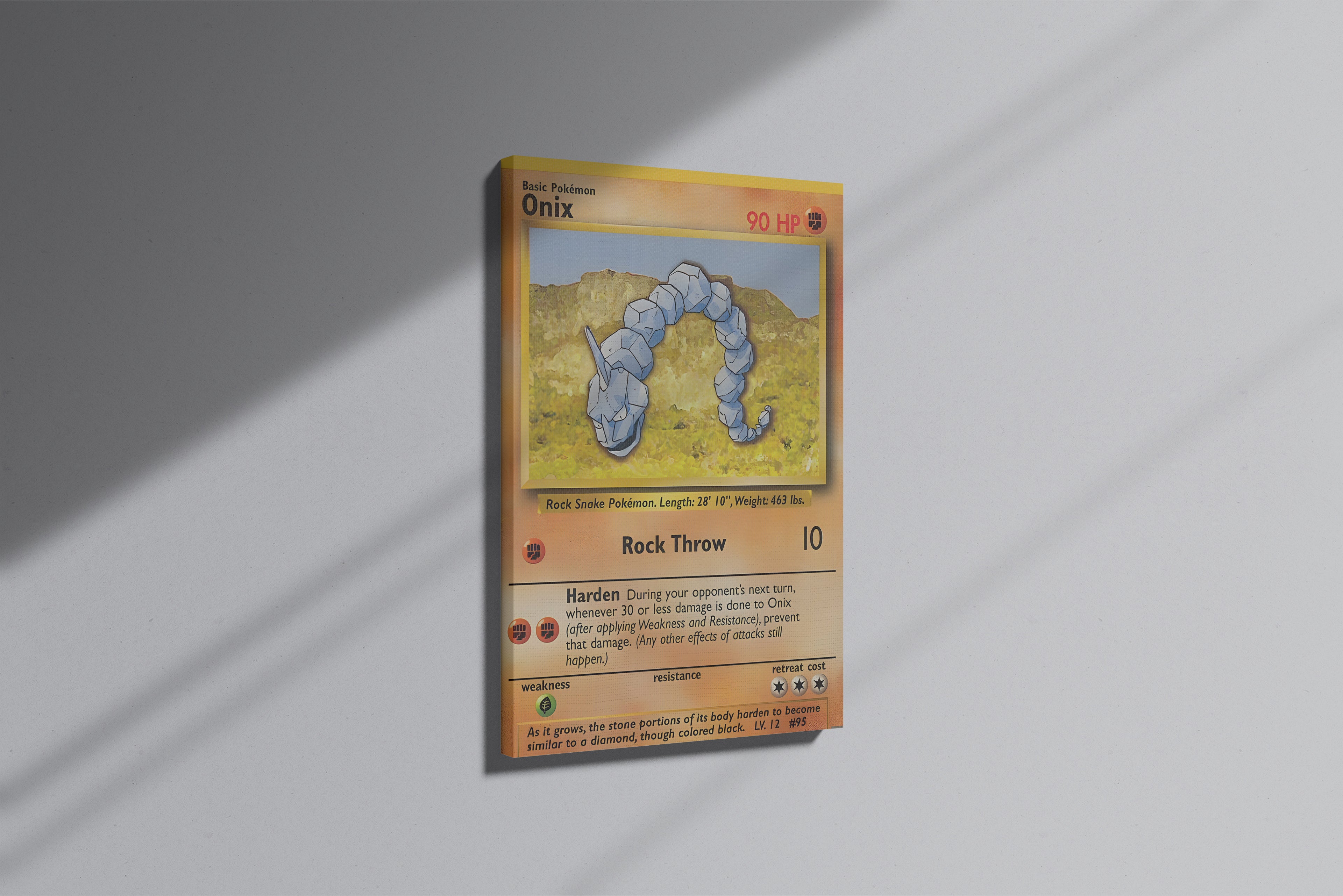 GeekCultcha Pokémon Onix Premium Canvas Print