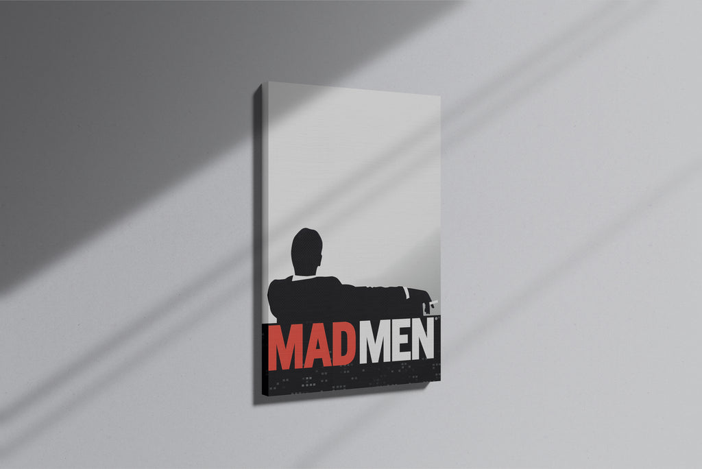 GeekCultcha Mad Men Silhouette Premium Canvas Painting
