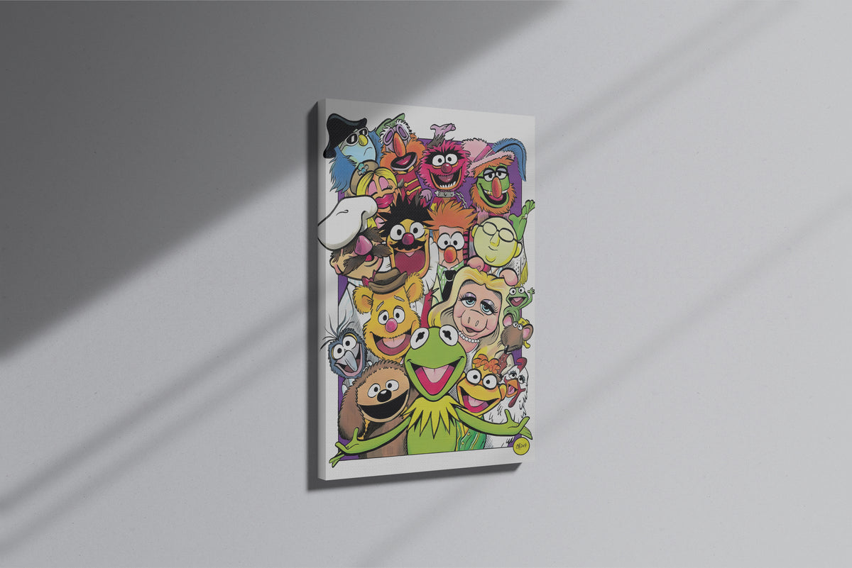 GeekCultcha The Muppets Character Themed Premium Canvas Print
