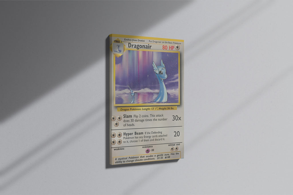 GeekCultcha Pokémon Dragonair Premium Canvas Print