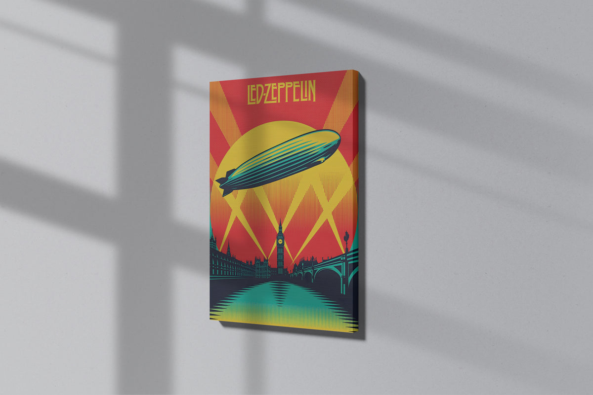 GeekCultcha Led Zeppelin Themed Premium Canvas Painting
