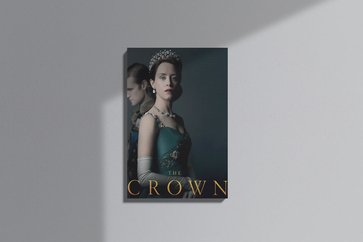GeekCultcha The Crown Queen Elizabeth Premium Canvas Painting