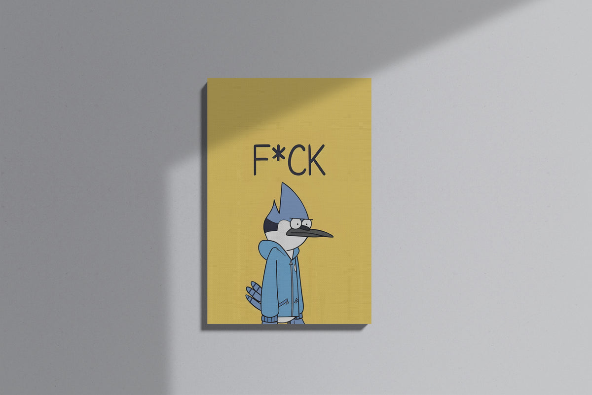 Regular Show Mordecai Themed Premium Canvas Painting