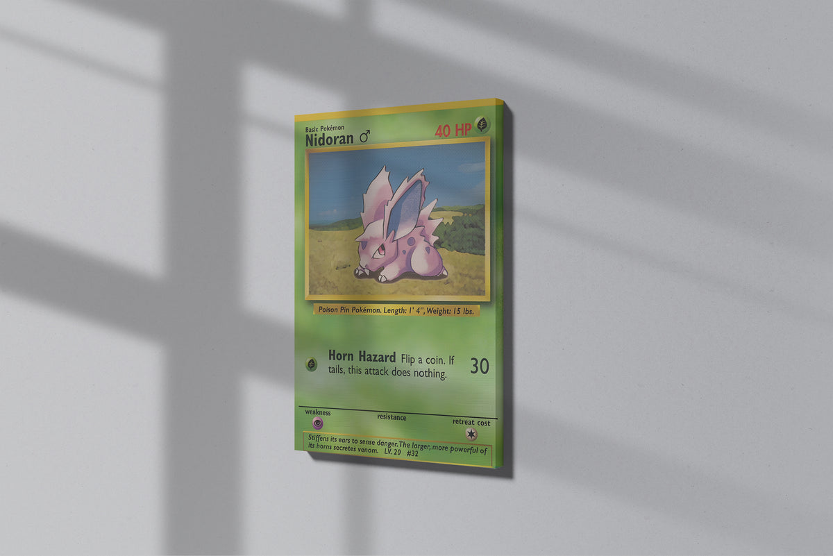 GeekCultcha Pokémon Nidoran Premium Canvas Print