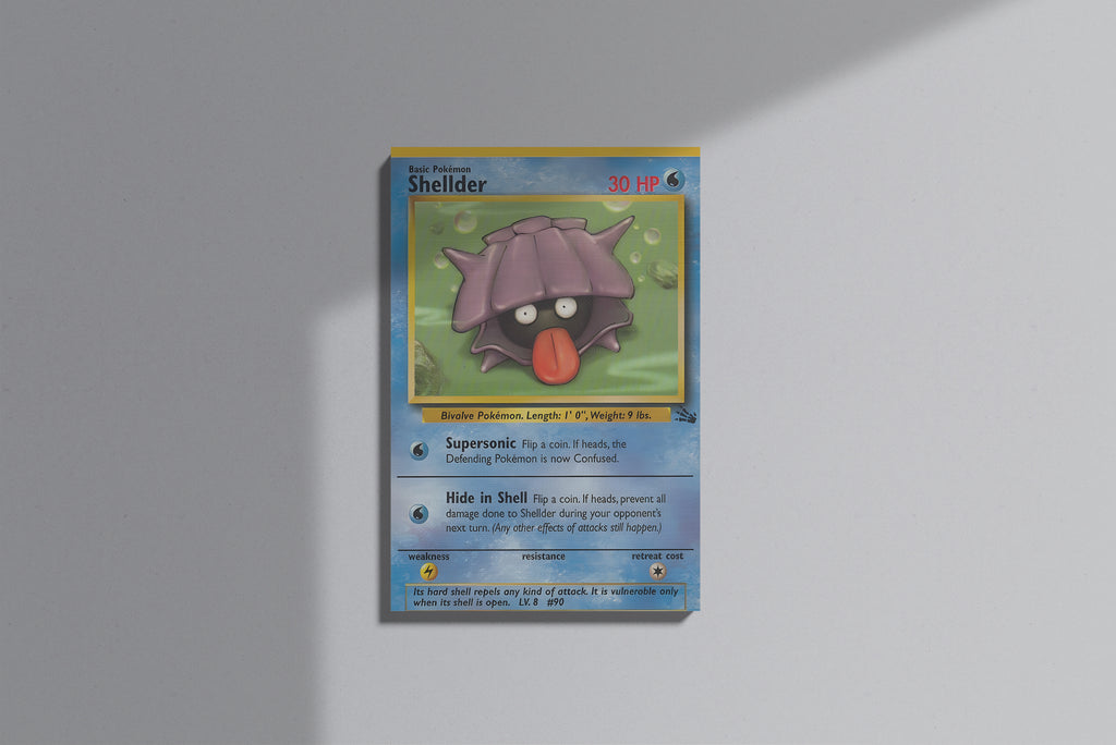 GeekCultcha Pokémon Shellder Premium Canvas Print
