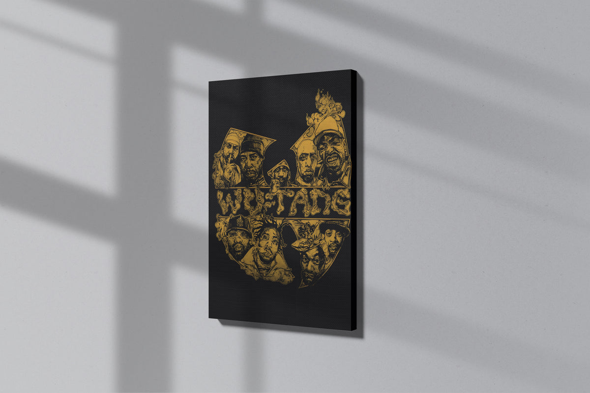 GeekCultcha Wu-Tang Clan Portrait Premium Canvas Print