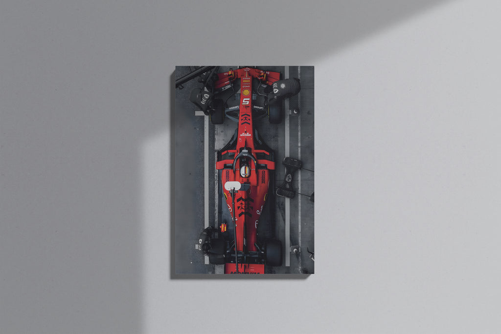 GeekCultcha Ferrari Formula 1 Premium Canvas Print