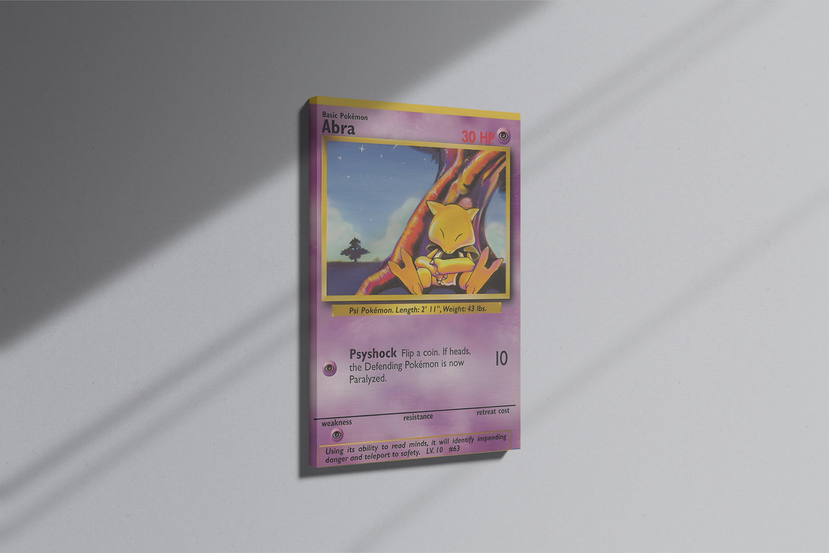 GeekCultcha Pokémon Abra Premium Canvas Print