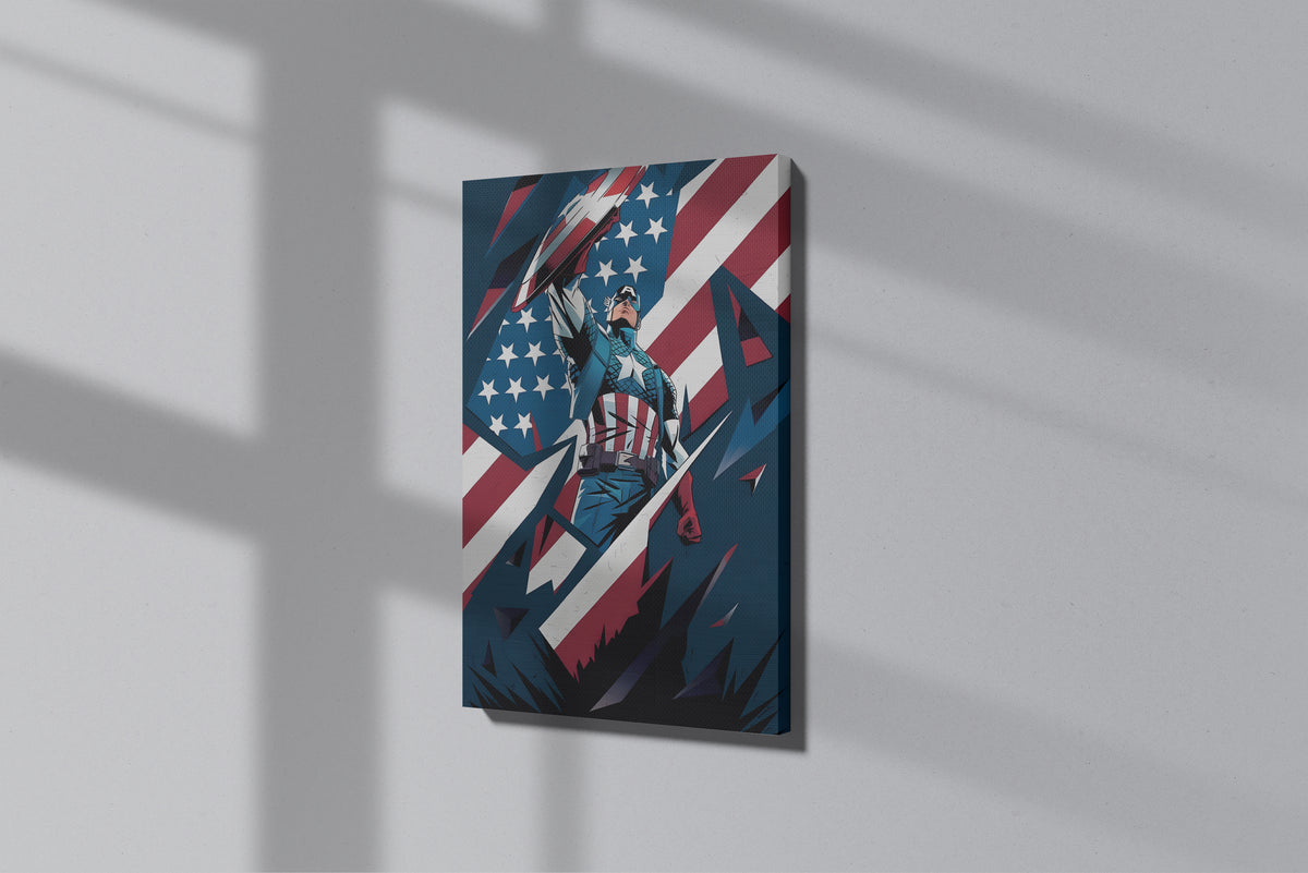 GeekCultcha Marvel Captain America Premium Canvas Print