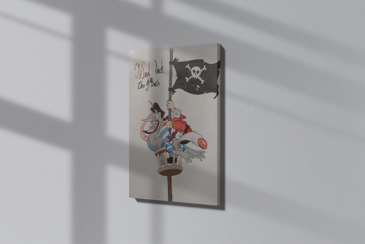 GeekCultcha Mad Jack The Pirate Canvas Print
