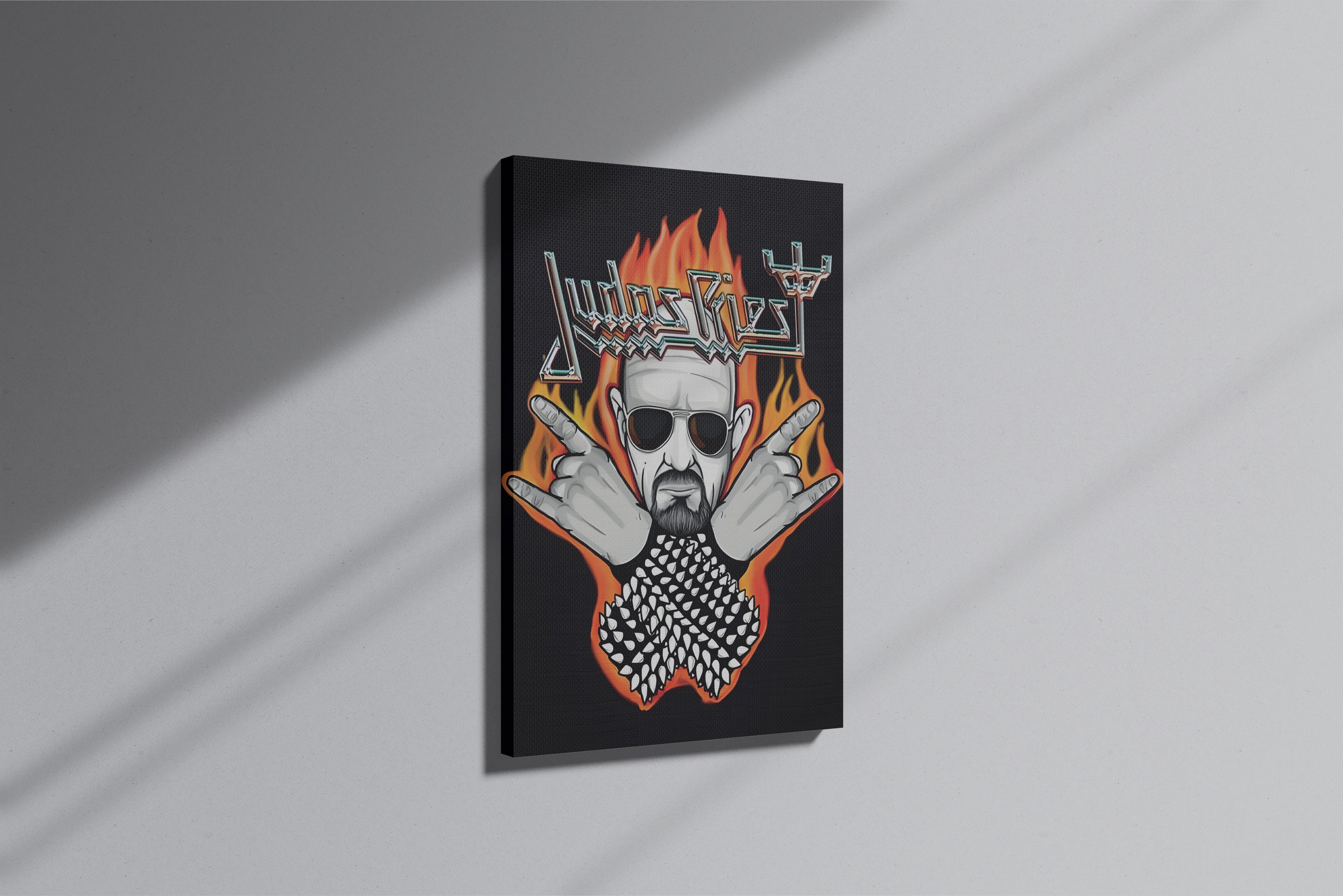 GeekCultcha Judas Priest Rock Themed Canvas Painting
