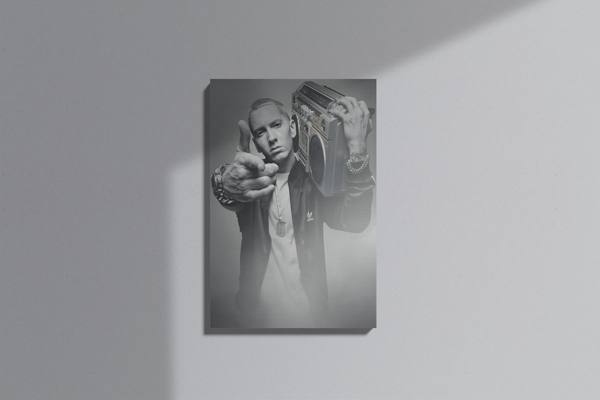 Rap Art Eminem Themed Premium Canvas Painting