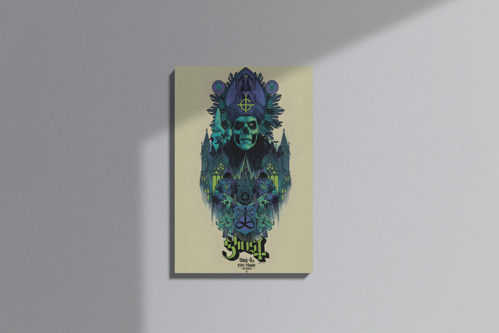 GeekCultcha Ghost Group Artistic Premium Canvas Painting