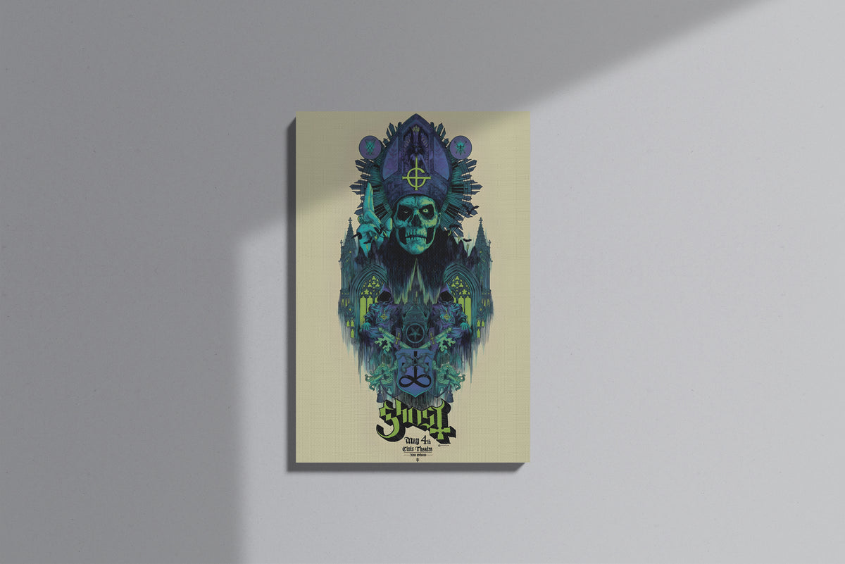 GeekCultcha Ghost Group Artistic Premium Canvas Painting