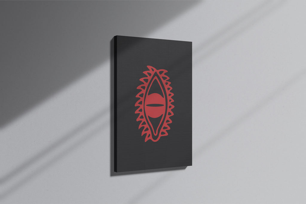 GeekCultcha Naruto Akatsuki Symbol Premium Canvas Print