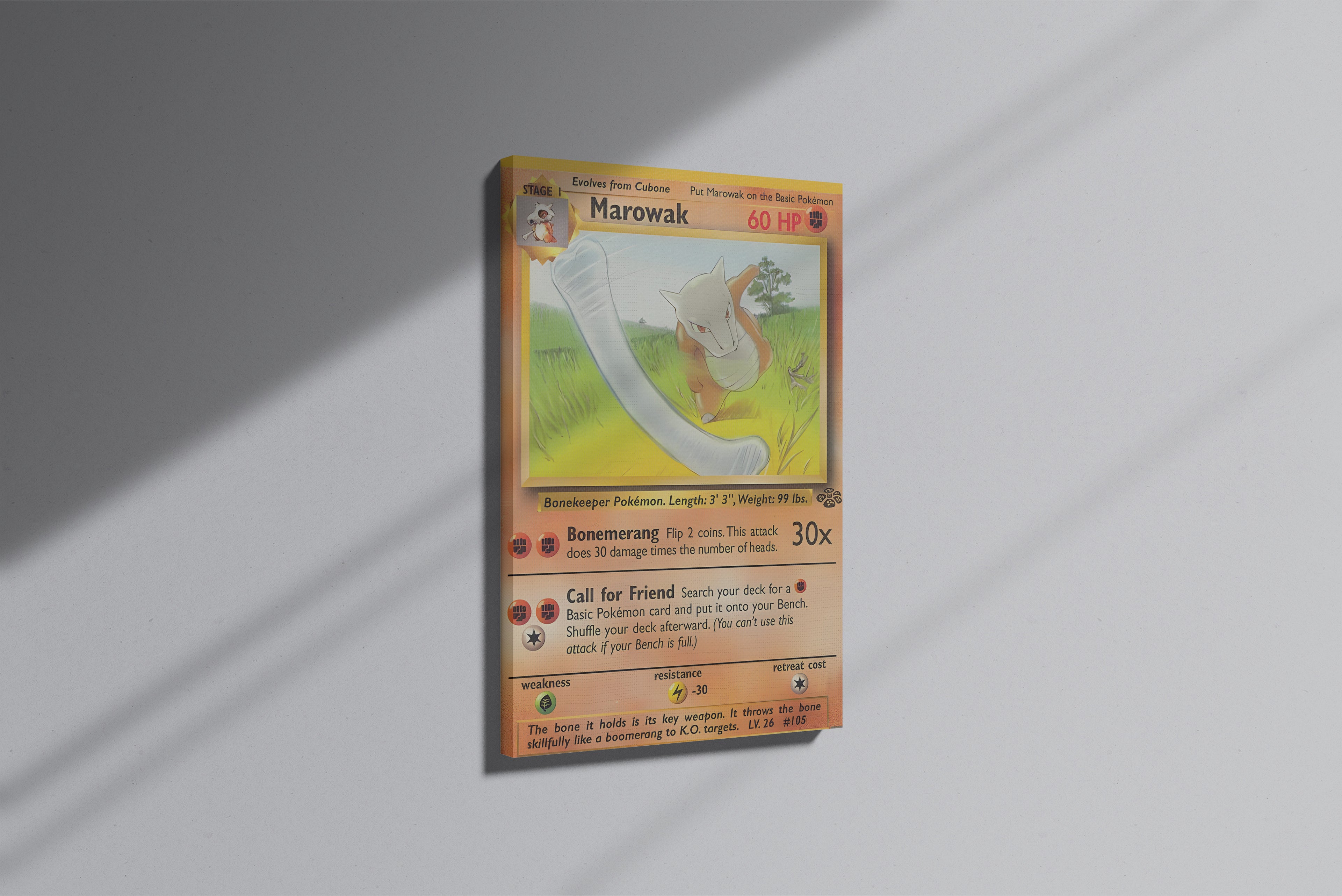 GeekCultcha Pokémon Marowak Premium Canvas Print