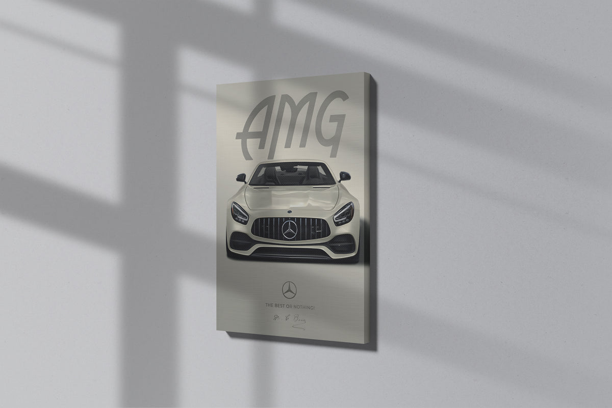 GeekCultcha Mercedes-Benz AMG Premium Canvas Print