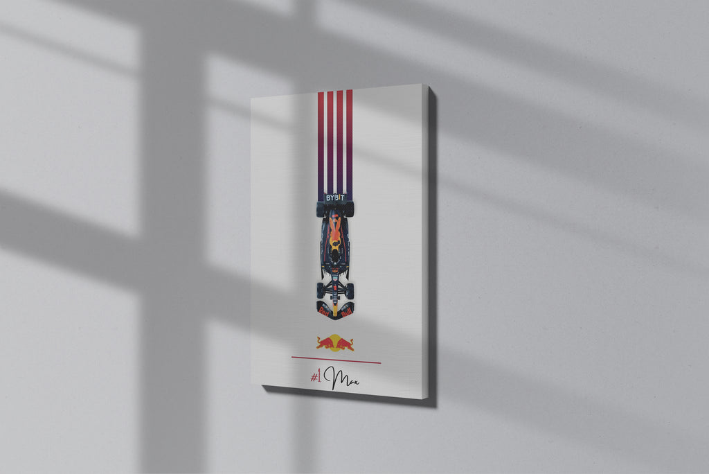 GeekCultcha Red Bull Racing Max Verstappen Premium Canvas Print