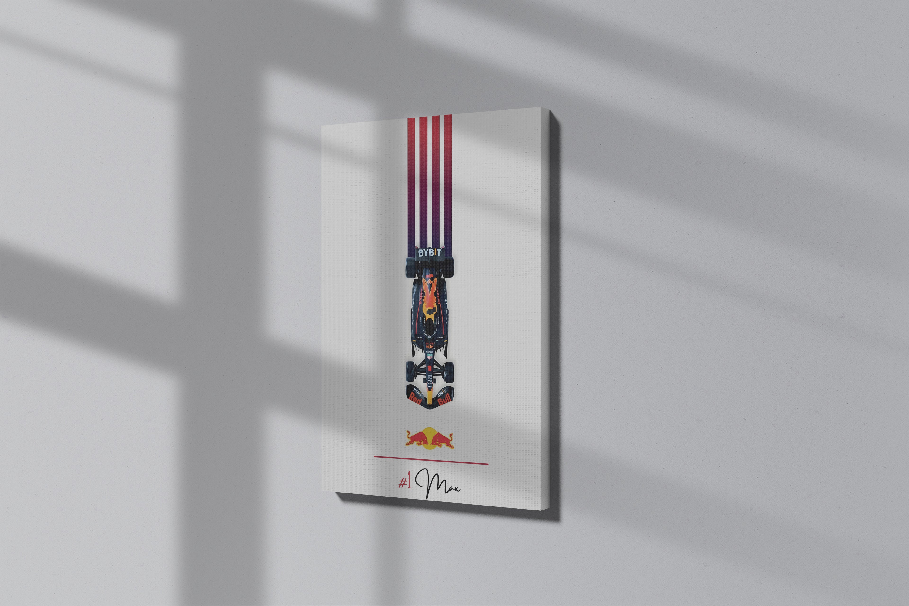 GeekCultcha Red Bull Racing Max Verstappen Premium Canvas Print