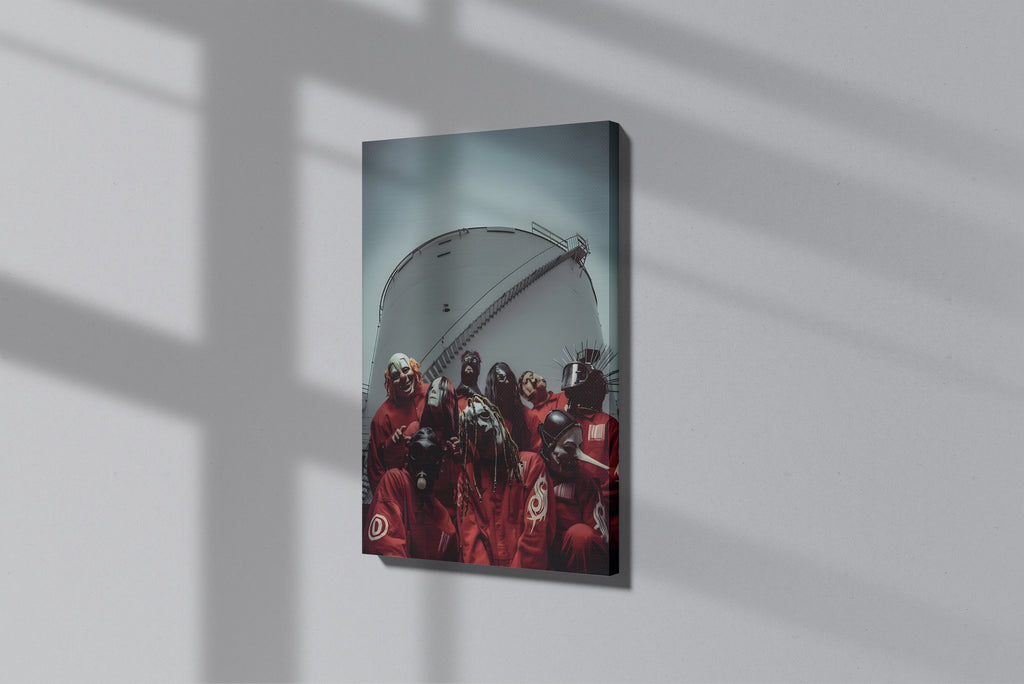 GeekCultcha Slipknot Masked Legends Premium Canvas Painting