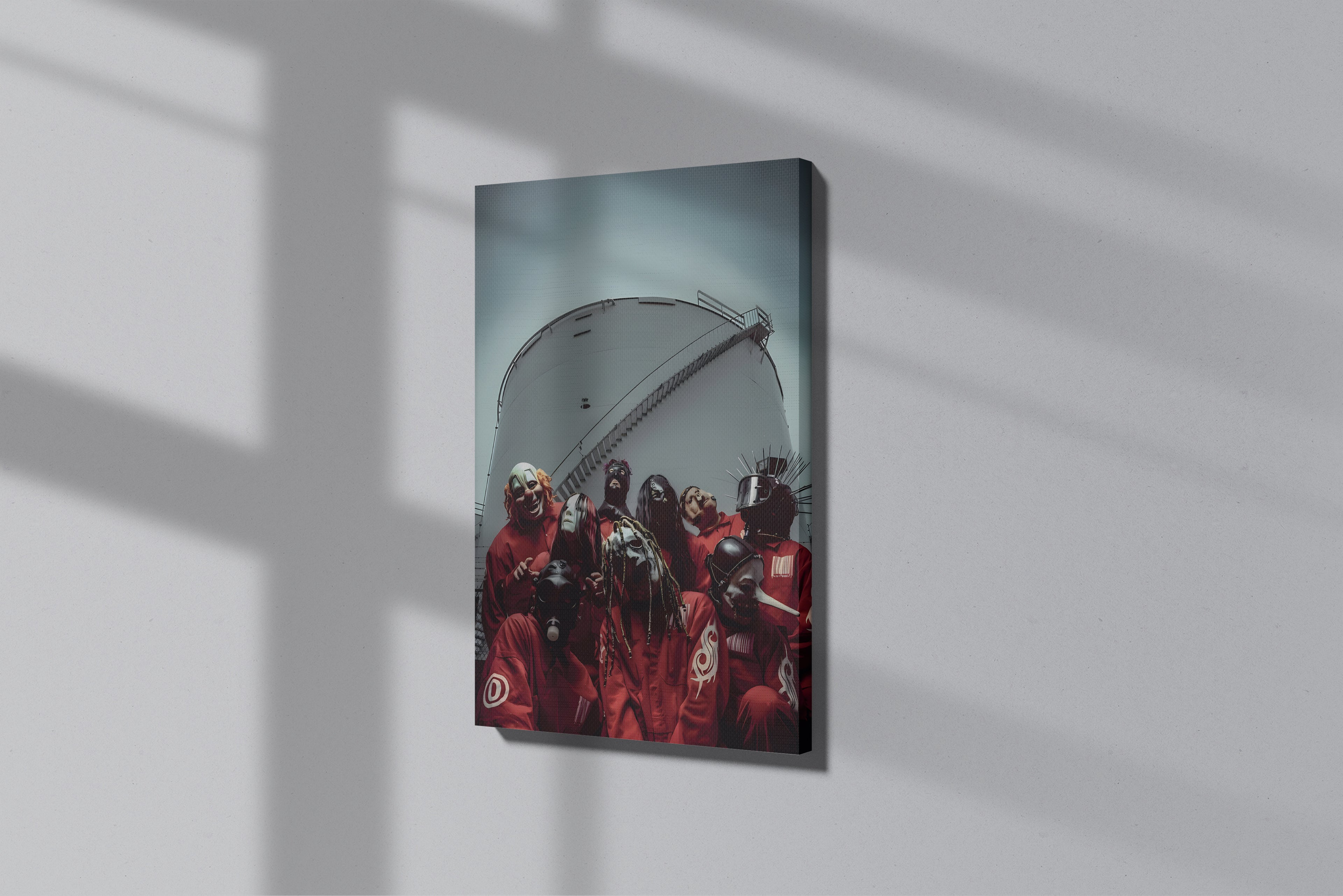 GeekCultcha Slipknot Masked Legends Premium Canvas Painting