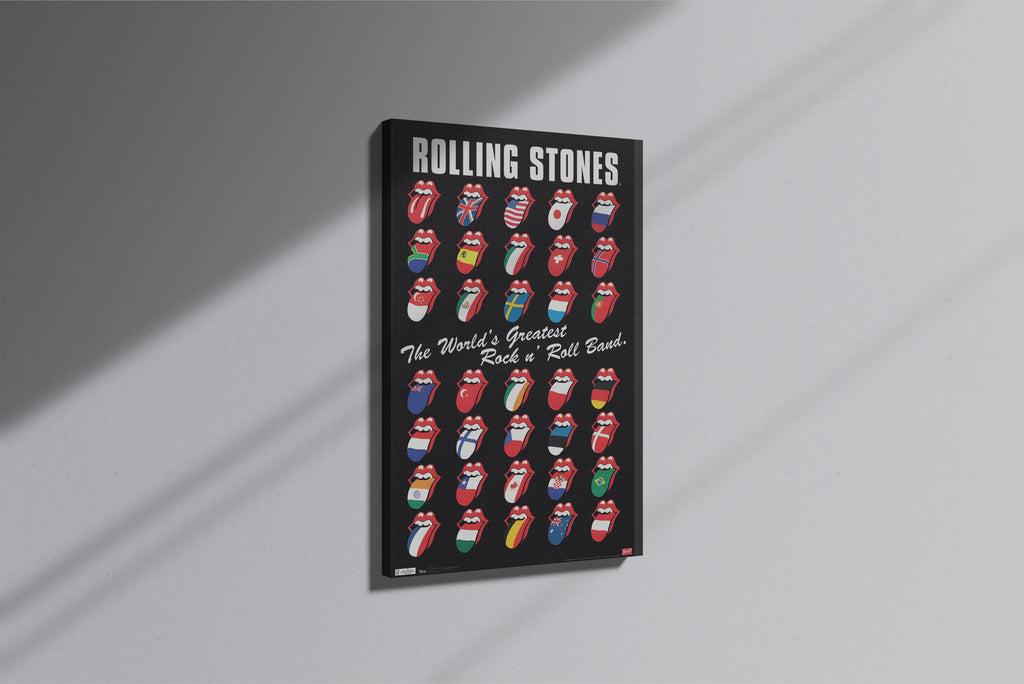GeekCultcha Rolling Stones World Tour Premium Canvas Print