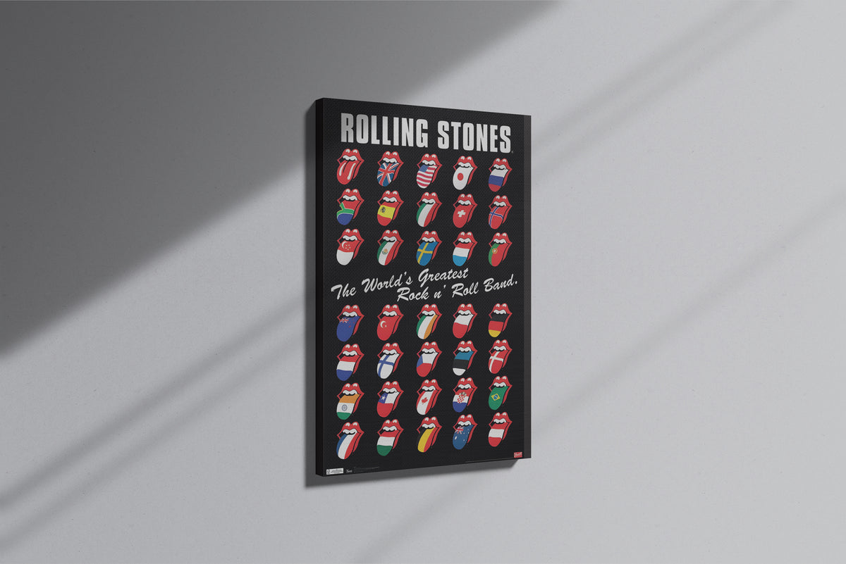 GeekCultcha Rolling Stones World Tour Premium Canvas Print