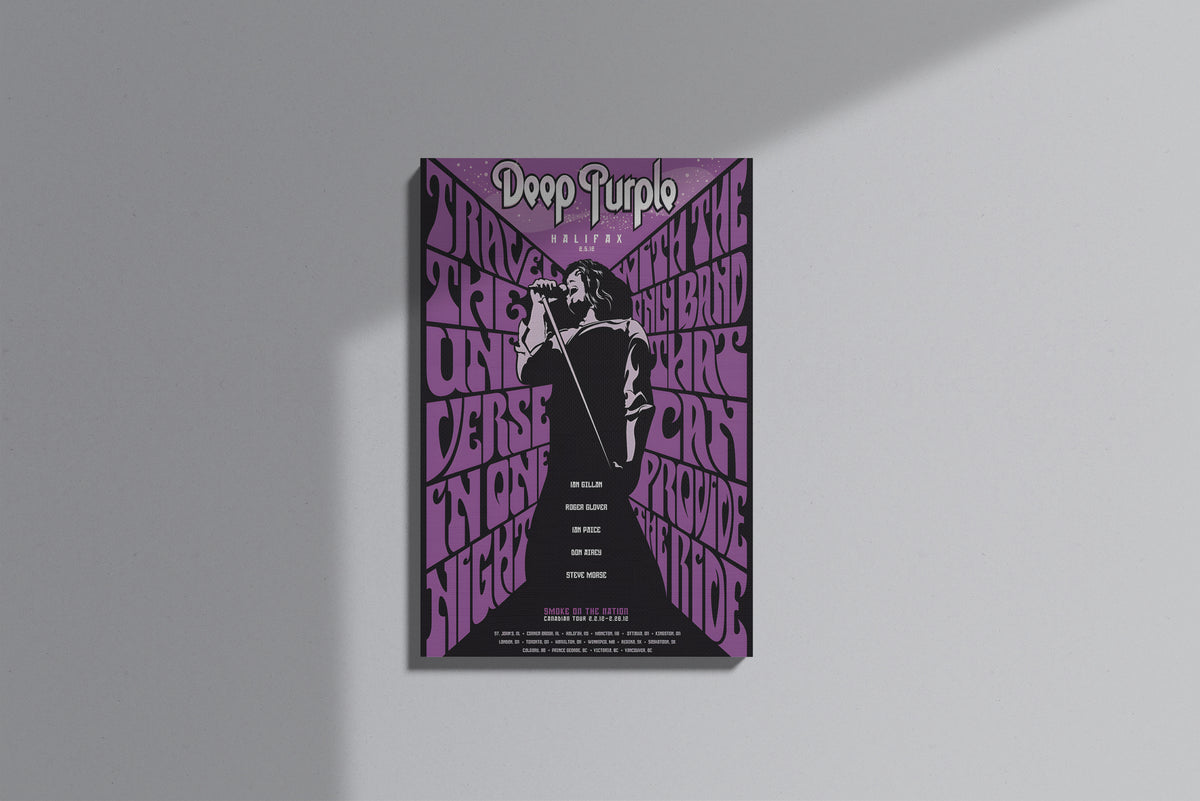 GeekCultcha Deep Purple Canvas Print