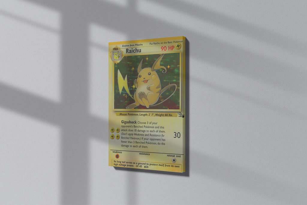 GeekCultcha Pokémon Raichu Premium Canvas Print