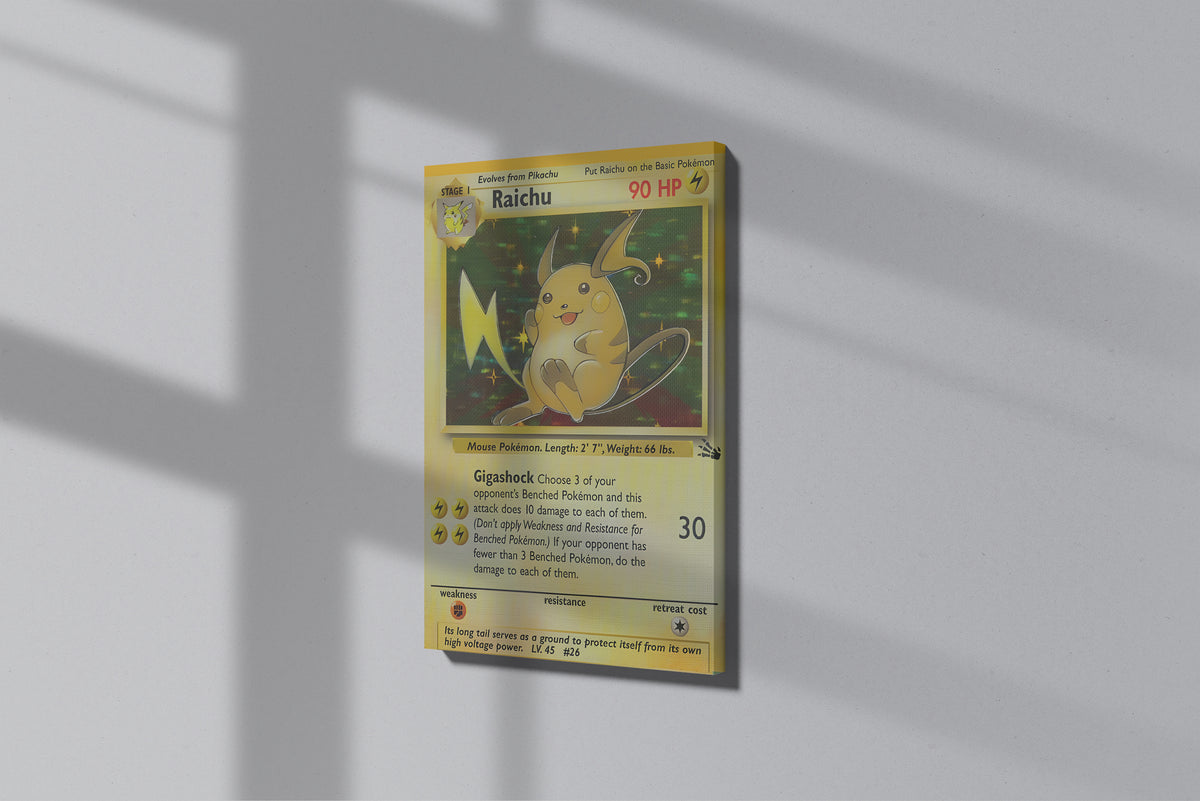 GeekCultcha Pokémon Raichu Premium Canvas Print